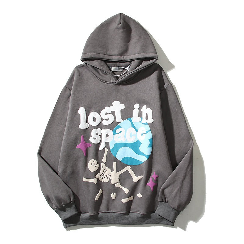 American High Street Graffiti Foam Letter Hoodie