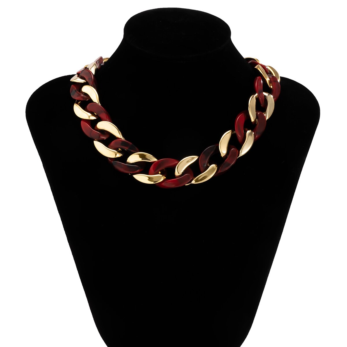 Retro Acrylic Metal Chain