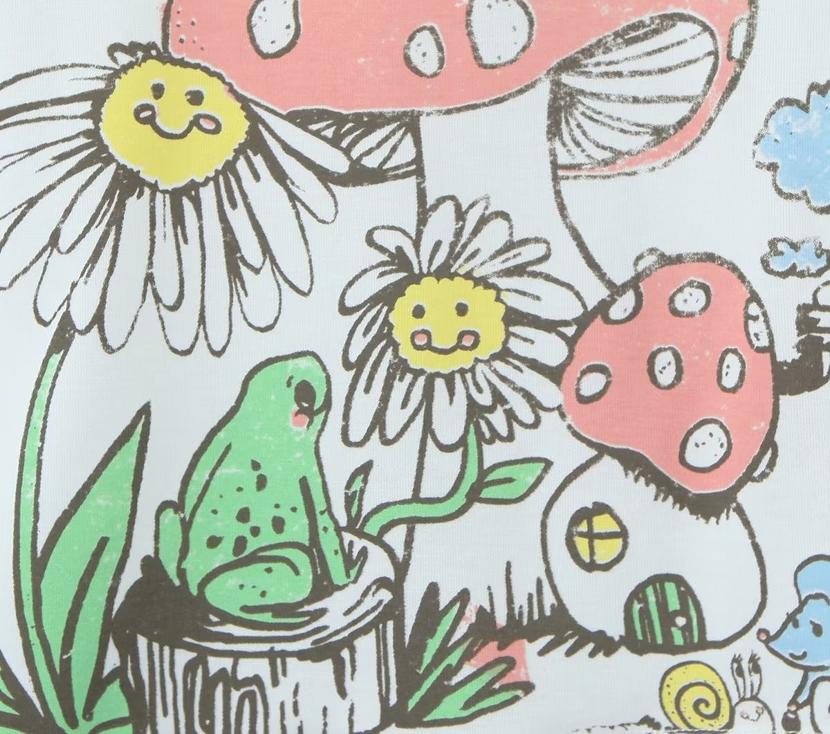 Mushroom Slim Fit Short Sleeve Top