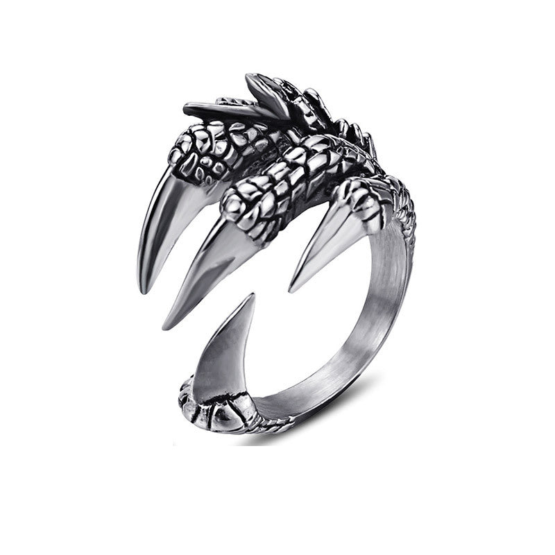 Titanium Steel Dragon Claw Ring